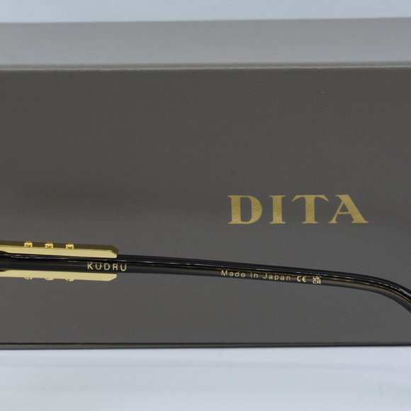 Dita KUDRU DTS-436-A-01 Aviator Sunglasses - Gold/Black/Grey - Picture 4 of 7